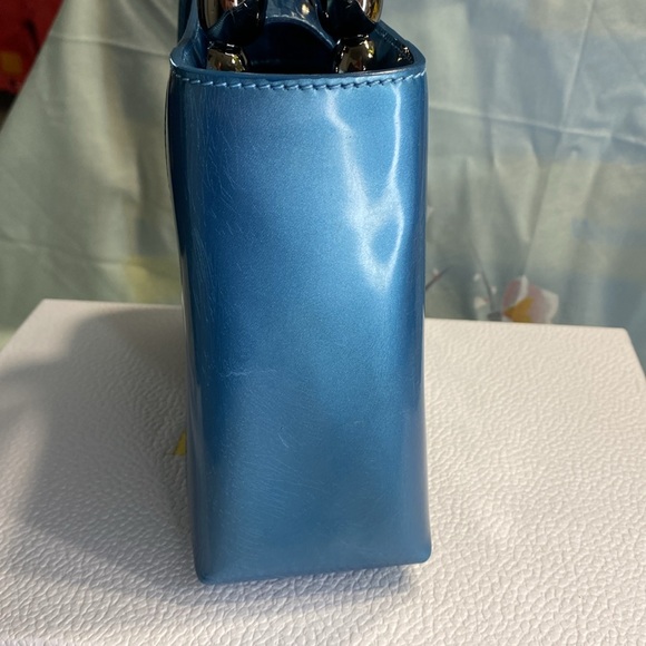 Christian Dior Maris Pearl Logo Patent Leather Handbag - Picture 5 of 17